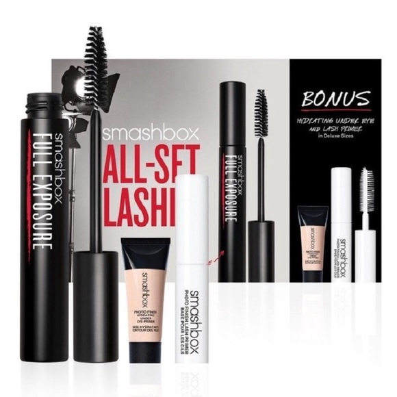 🆕 Smashbox 3 Piece Eye Set - All Set Lashes - Picture 2 of 5